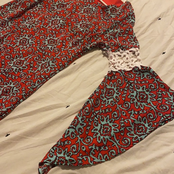 Red, Blue, White Short Dress - Picture 2 of 3